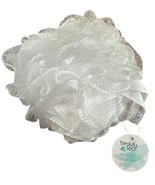Lot of 2 Beauty 360 Gentle Exfoliating Bath Pouf Shower Sponge White - $12.86