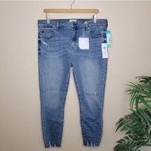 NWT Stitch Fix Pistola | Makayla Skinny Scissor Cut Hem Jeans Womens Size 32 - £52.58 GBP