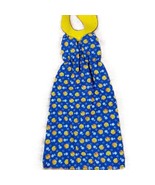 Vintage 1979 Barbie Best Buy 2768 Floral Halter Dress Blue &amp; Yellow Colo... - $261.43 MXN