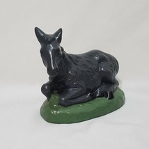 Nativity Donkey Laying Down Christmas Hand Painted Atlantic Mold Ceramic... - $14.99