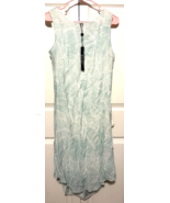 Charlie B Green Palm Leaves S Petite Mid Calf Sun Dress NEW - €21,18 EUR