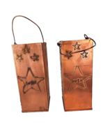 Whimsical Star Natural Copper Luminaires Lot of Two NWT - £34.46 GBP