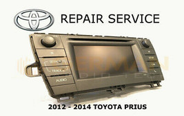LCD REPAIR SERVICE for TOYOTA PRIUS NAVIGATION RADIO MONITOR DISPLAY 201... - £194.65 GBP
