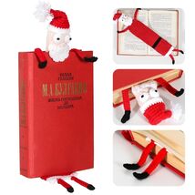 Crochet Santa Bookmark Kawaii 3D Christmas Gift for Kids Women - $201.60 MXN