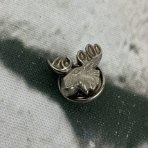 Lapel Pin Moose Head Silver Toned - $9.89