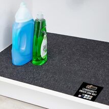 Adjustable Non-Adhesive Shelf Liner - Charcoal Waterproof Mat for Quick ... - $32.62