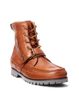 Polo Ralph Lauren Men&#39;s Ranger Boots Polo Tan Grained  Leather 9.5 - $189.00
