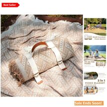 Versatile 80"x80" Waterproof &amp; Sandproof Blanket - Perfect for Picnics &amp;... - $79.15