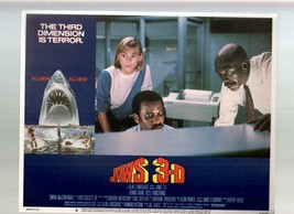 Jaws 3-D- Louis Gossett Jr-Bess Armstrong-11x14-Color-Lobby Card - £18.60 GBP