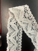 2 yards white crochet cotton lace trim 1 3/4” - $1.99