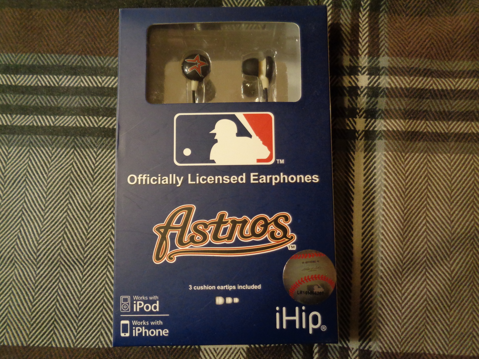 iHip officially licensed earphone Houston Astros logo. Official team colors - $12.00
