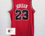 Michael Jordan Hand-Signed #23 Mitchell &amp; Ness Chicago Bulls Jersey COA - £625.52 GBP