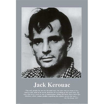 Jack Kerouac Poster 24x36 On the Road quote fabulous yellow roman candles OOP - £16.02 GBP