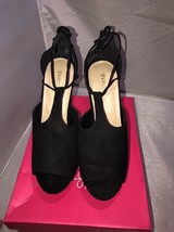 Womens Shoedazzle Makayla Black Dress Sandals Size 10 - £24.44 GBP