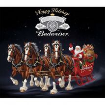 Budweiser Clydesdales  Metal Sign 8x12in  Garage   Santa Christmas 8 - $24.74