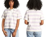 Everlane Purple And White Striped Short Sleeve The Retro Jersey Polo Shi... - $23.36