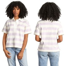 Everlane Purple And White Striped Short Sleeve The Retro Jersey Polo Shirt S NWT - £18.77 GBP