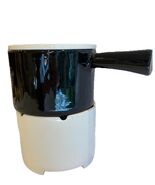Vintage Treasure Craft Fondue Pot with Lid and Stand Black/White Mid Cen... - $1,046.78 MXN