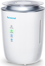 BIZOND Ultrasonic Humidifier Ultra Quiet - Warm and Cool Mist Humidifier for Bed - £31.83 GBP
