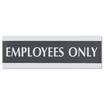 Headline Sign Century Series Office Sign, Employees ONLY&quot; for Wall Door ... - $8.81
