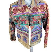 Womans Sandy Starkman Multimedia Jacket Multicolored No Size or Fabric tags - £27.15 GBP