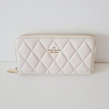 Kate Spade Carey Smooth Quilted Leather Large Continental Wallet Parchment - £75.37 GBP