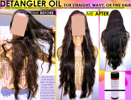 Natural Chemical Free Hair Detangler Oil For Straight Wavy Or Fine Hair - £26.61 GBP