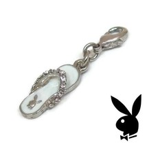 Playboy Charm Bunny 3-D Flip Flop Sandal Swarovski Crystals Clip On Box ... - £15.46 GBP