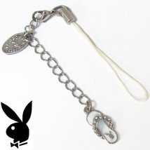 Playboy Cell Phone Charm Bunny Flip Flop Sandal Crystal Mobile Gift Box ... - $19.69
