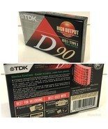 Factory Sealed Blank TDK D90 IECI/Type I High Output Cassette Tape - $4.50