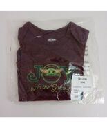 New Disney Star Wars Baby Yoda Joy To The Galazy Dark Pink Body Suit Siz... - $174.78 MXN