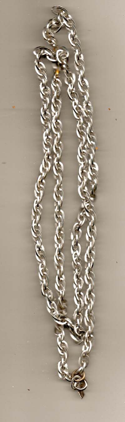 Sarah Coventry Vintage Aluminum & Silver Necklace - $7.00
