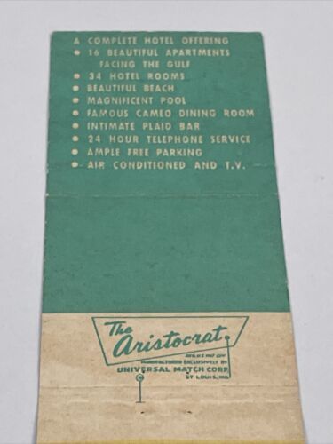 Vintage Matchbook Cover  The Edeard James restaurant  ST. Setersburg, FL  gmg Item image 6