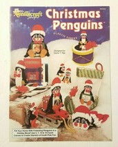 The Needlecraft Shop Plastic Canvas Christmas Penguins Stocking 1992 #95... - $7.45