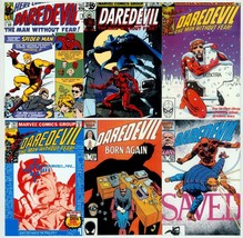 Vintage Art of Marvel Comics 6 Post Card Lot  ~ Daredevil #1 #158 Frank Miller - £10.17 GBP