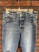 Lucky Brand Jeans 8/29 Authentic Straight Crop Denim Pants Distressed St... - $17.10