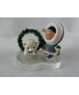 Hallmark: Frosty Friends 15th Keepsake Ornament polar bear wreath 1994 - £7.78 GBP