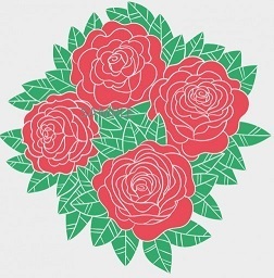 Roses Bouquet Cross Stitch Chart - $8.00