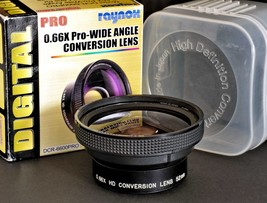 Raynox 0.66X Pro-Wide Angle Conversion Video Camera Lens NIB - £23.05 GBP