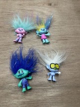 Lot Of 4 Dreamworks Trolls Branch  Hasbro DWA LLC Brushable Hair - £11.87 GBP