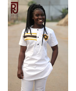 White-out Afro-Western style Ladies African Outfit Women&#39;s Clothing Cost... - $115.84 CAD