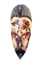 Vintage Hand Carved African Tribal Mask; Tribal Art; African Art; Ghanaian Mask - £43.26 GBP