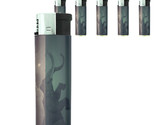 Elephant Art D25 Lighters Set of 5 Electronic Refillable Butane  - £12.39 GBP