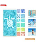 Turkish Beach Towel Oversized Quick Dry Sandproof Soft Cotton in Skyblue... - $21.73
