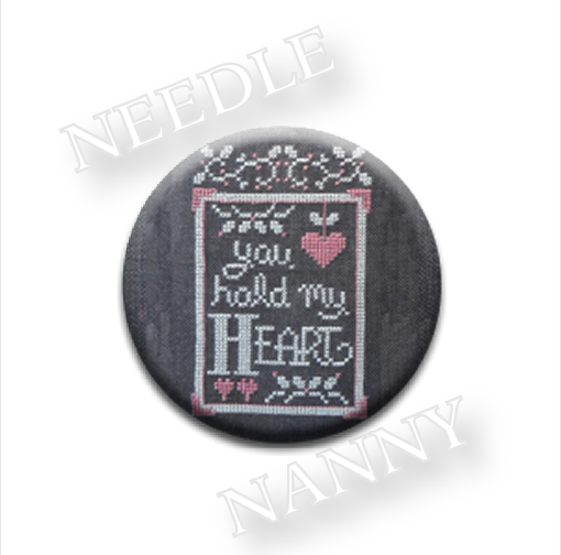 You Hold My Heart Needle Nanny needle minder cross stitch Hands On Design - $12.00