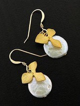 Sosie Designs Gold Filled Hook Earrings With Freshwater Pearl - £13.54 GBP