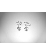 Sterling silver fleur de lis earrings 925parts per 1000, Dangle/ hook - $21.81 CAD
