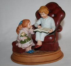 AVON 3rd Edition 1983 Memories Enjoying the Night Before Christmas Figurine 1484 - £19.98 GBP