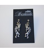 Hazelwoods Navajo Sterling Silver Kokopelli Pierced Earrings NWT  J140GS - $64.00