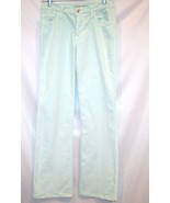 DEAD SEXY Stretch Corduroy Light Mint Pool 5 Pocket Boot Cut Pant Size 26 - $102.57 CAD